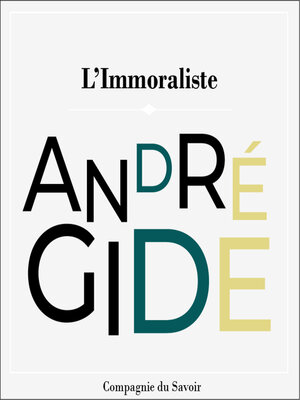 cover image of L'immoraliste